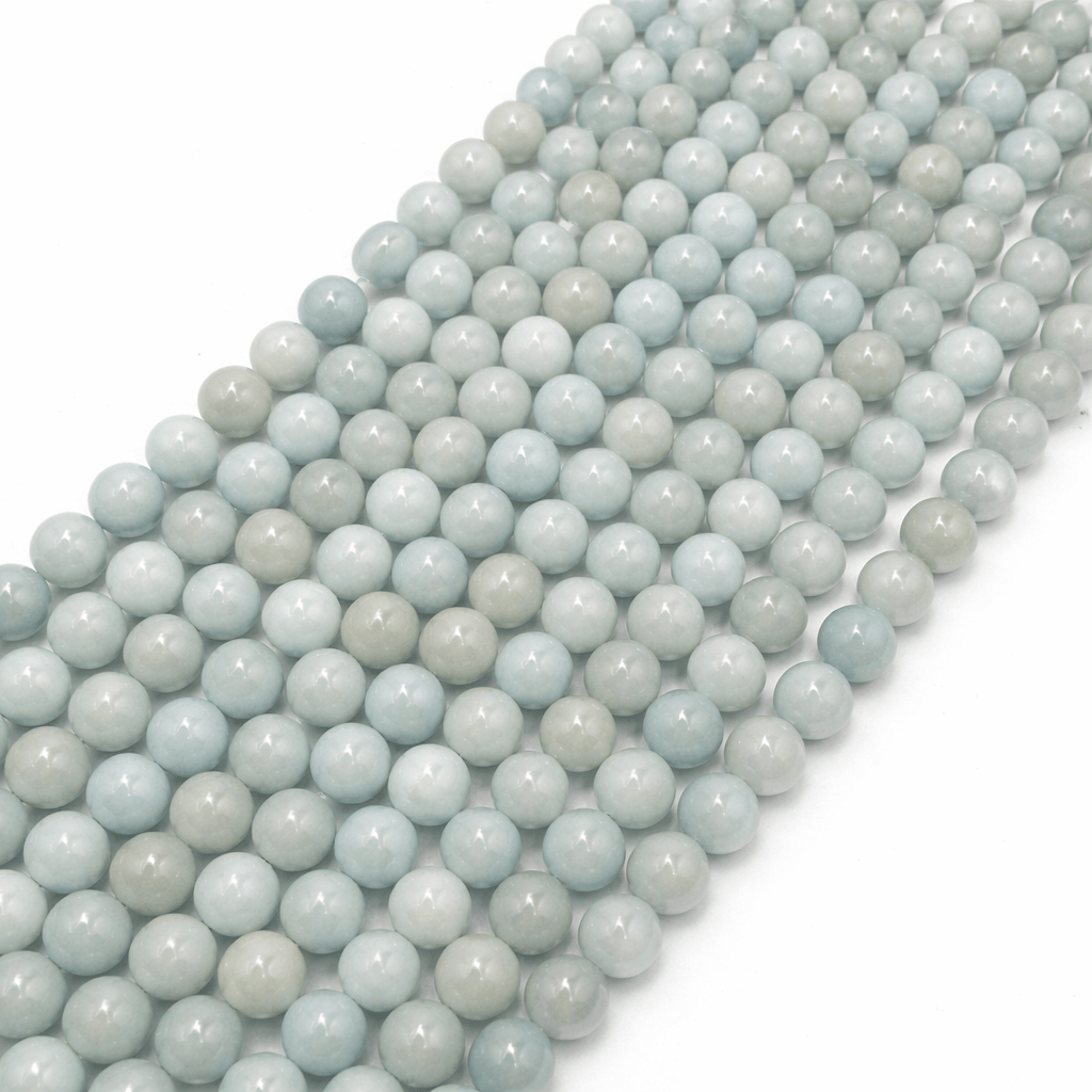 Jade Perler - Lys Blå (10mm) - Uniq Perler - 146284
