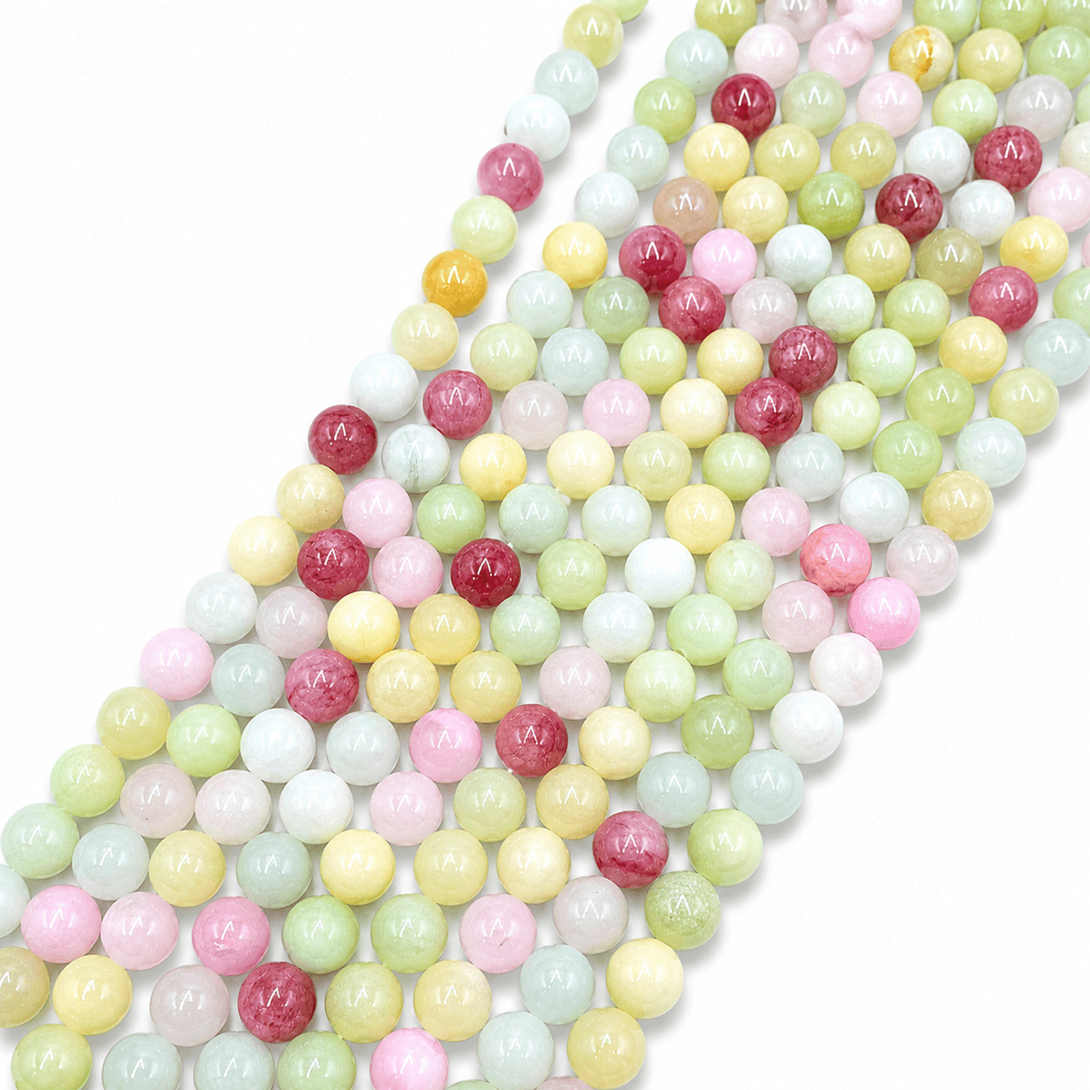 Jade Perler - Pastel Mix, Rund (10mm) - Uniq Perler - 750846
