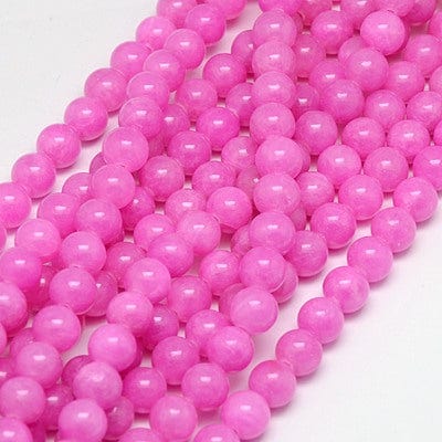 Jade Perler – Pink, Rund (8mm) - Uniq Perler - 115083