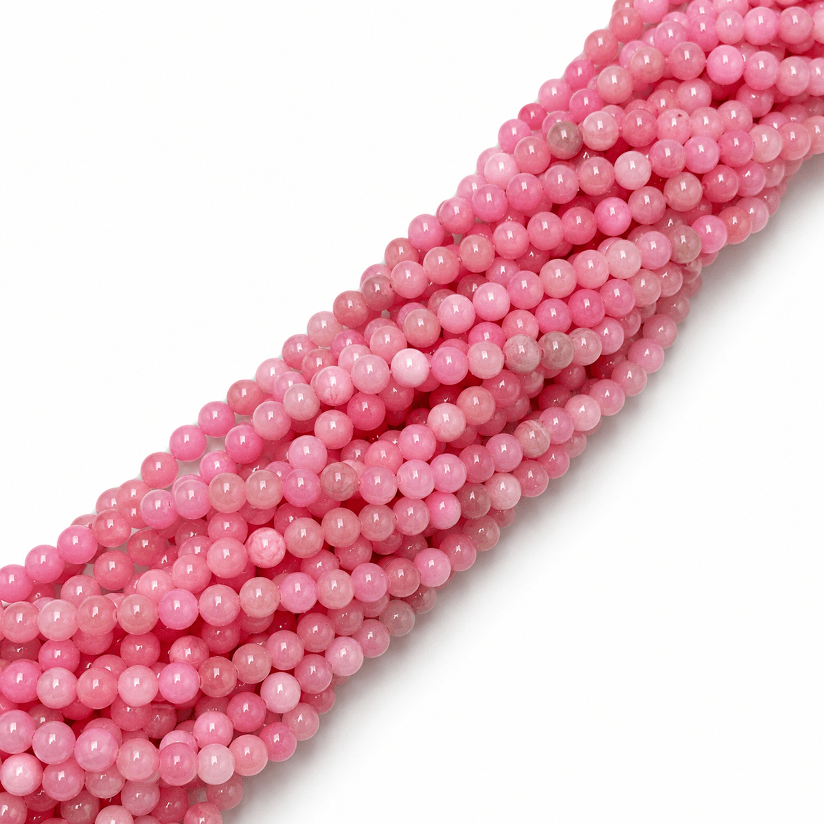 Jade Perler – Pink, Runde (6mm) - Uniq Perler - 126072