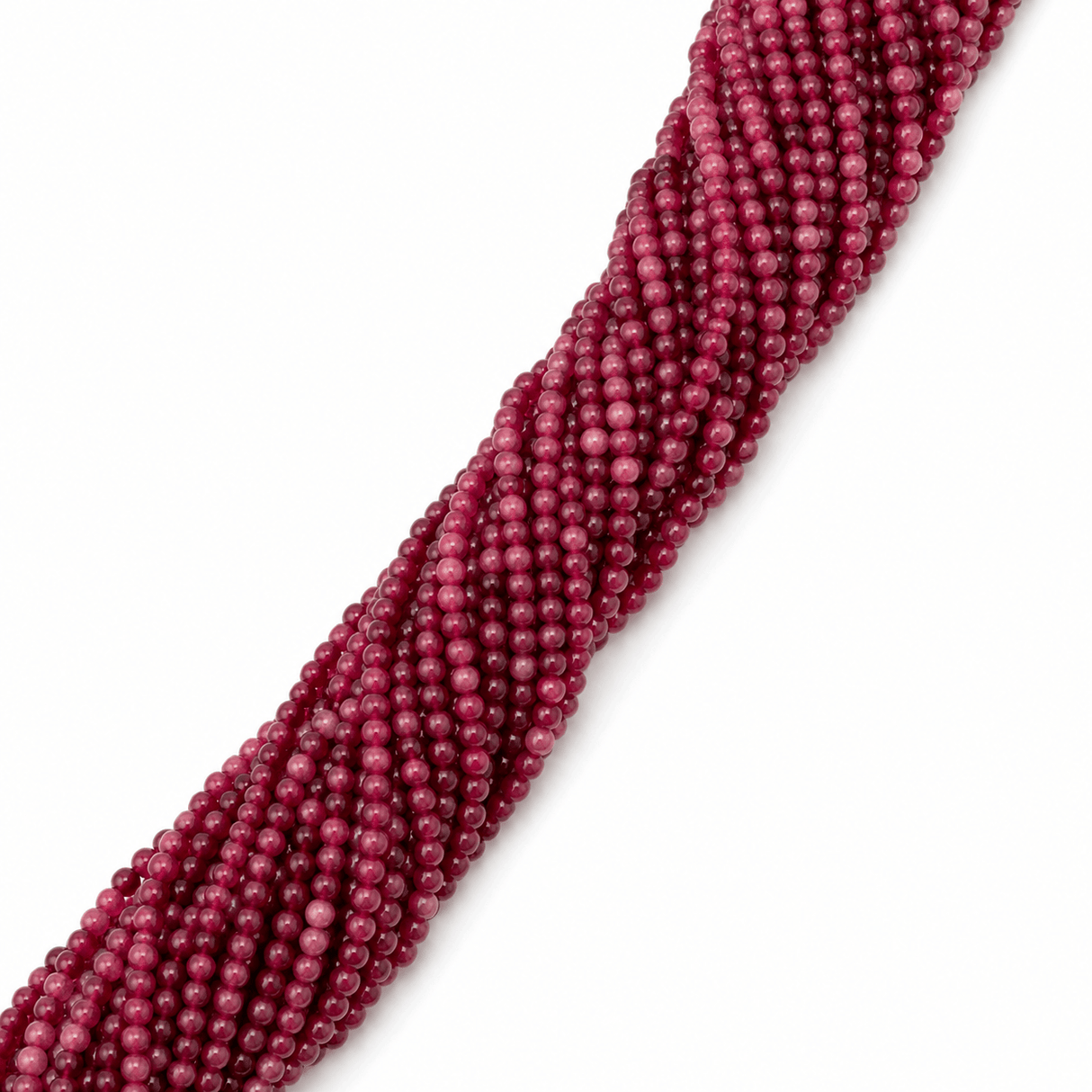 Jade Perler – Rød, Runde (2,5~3mm) - Uniq Perler - 123776