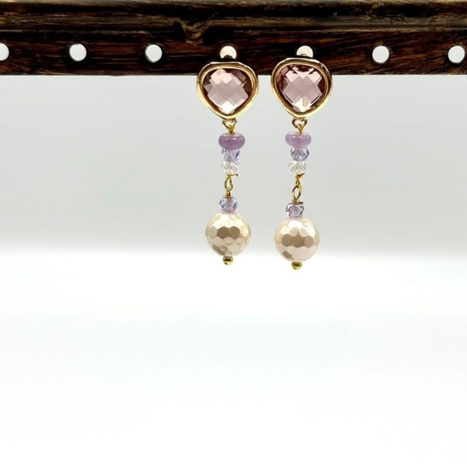 Jade Perler - Rondel, Lilla (4,5mm) - Uniq Perler - 114913