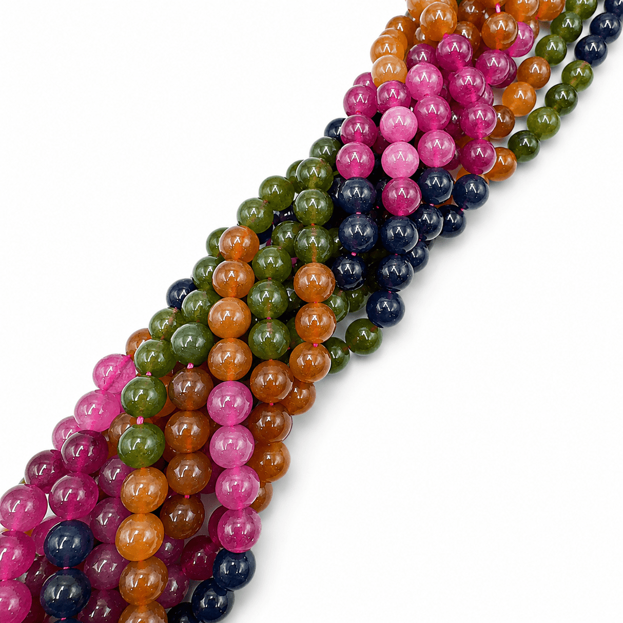 Jade Perler – Runde, Farve Mix (8,5mm) - Uniq Perler - 124344