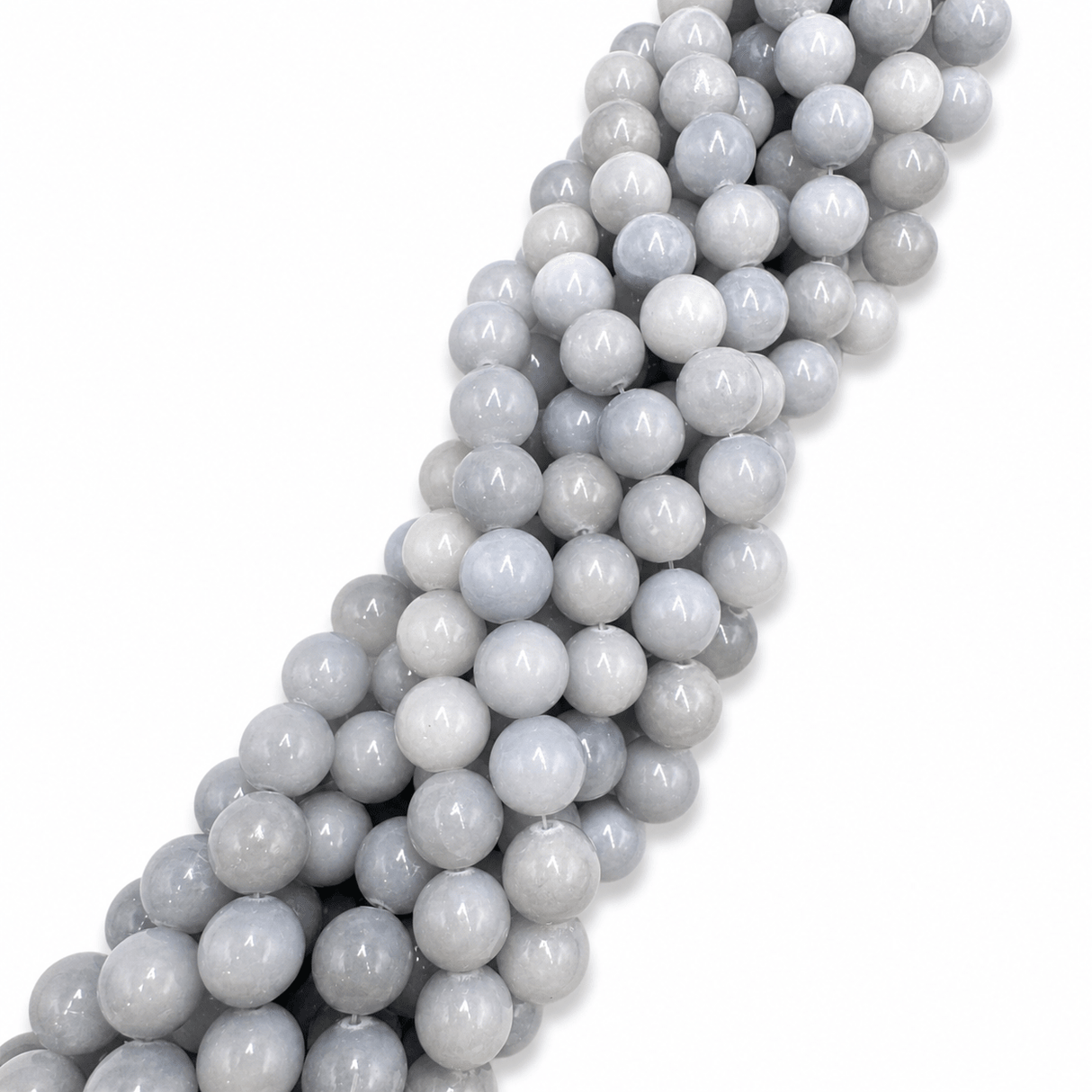 Jade Perler - Stål Blå (10mm) - Uniq Perler - 1438481223