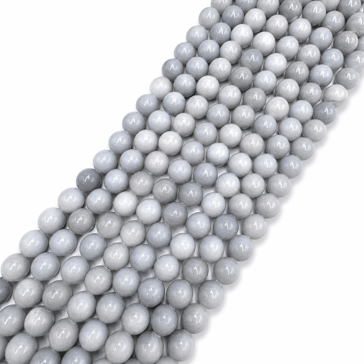 Jade Perler - Stål Blå (10mm) - Uniq Perler - 1438481223