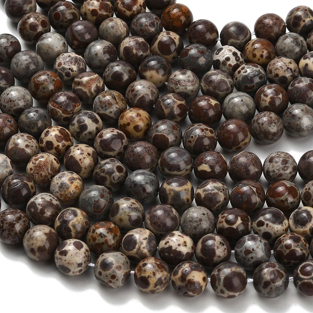 Jaspis Perler – Runde (10mm) - Uniq Perler -