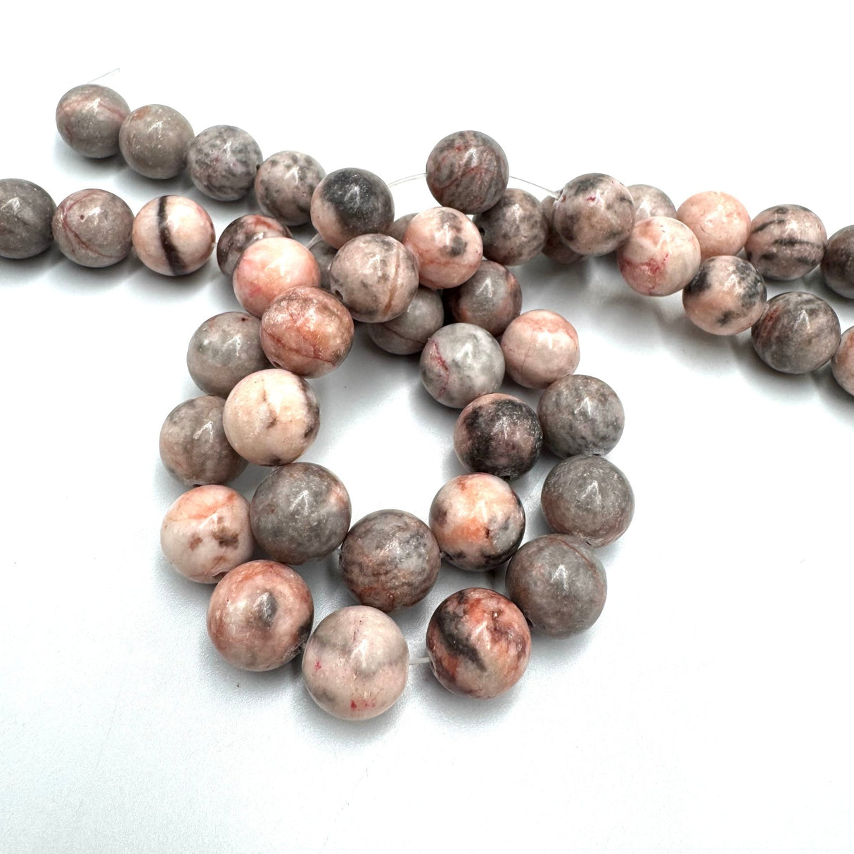 Jaspis Runde (12mm) - Uniq Perler -