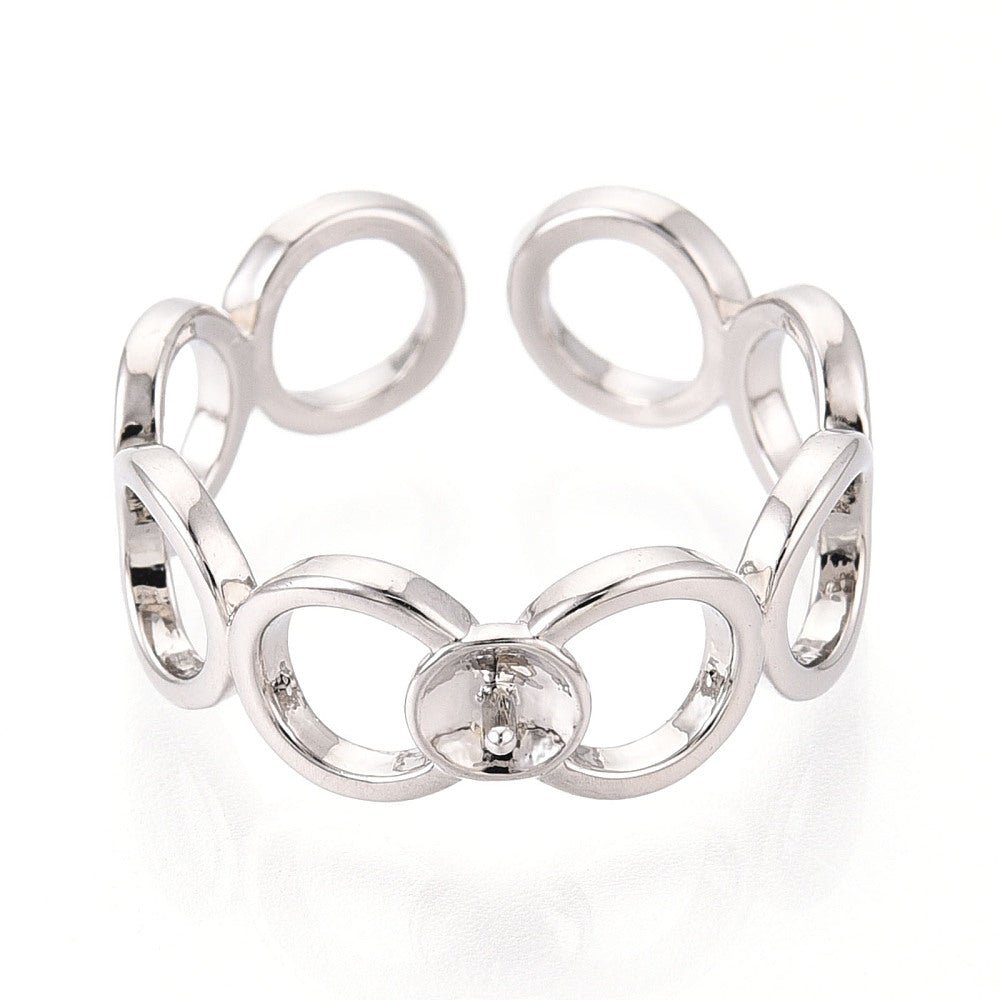 Justerbar Ring – Til Topboret Perle - Uniq Perler -