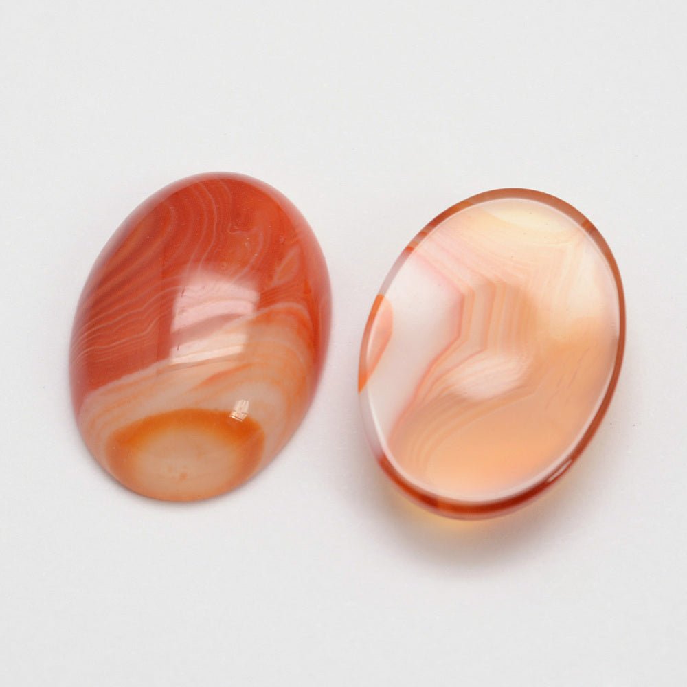 Karneol Cabochon – Oval (25x18mm) 1 stk - Uniq Perler -