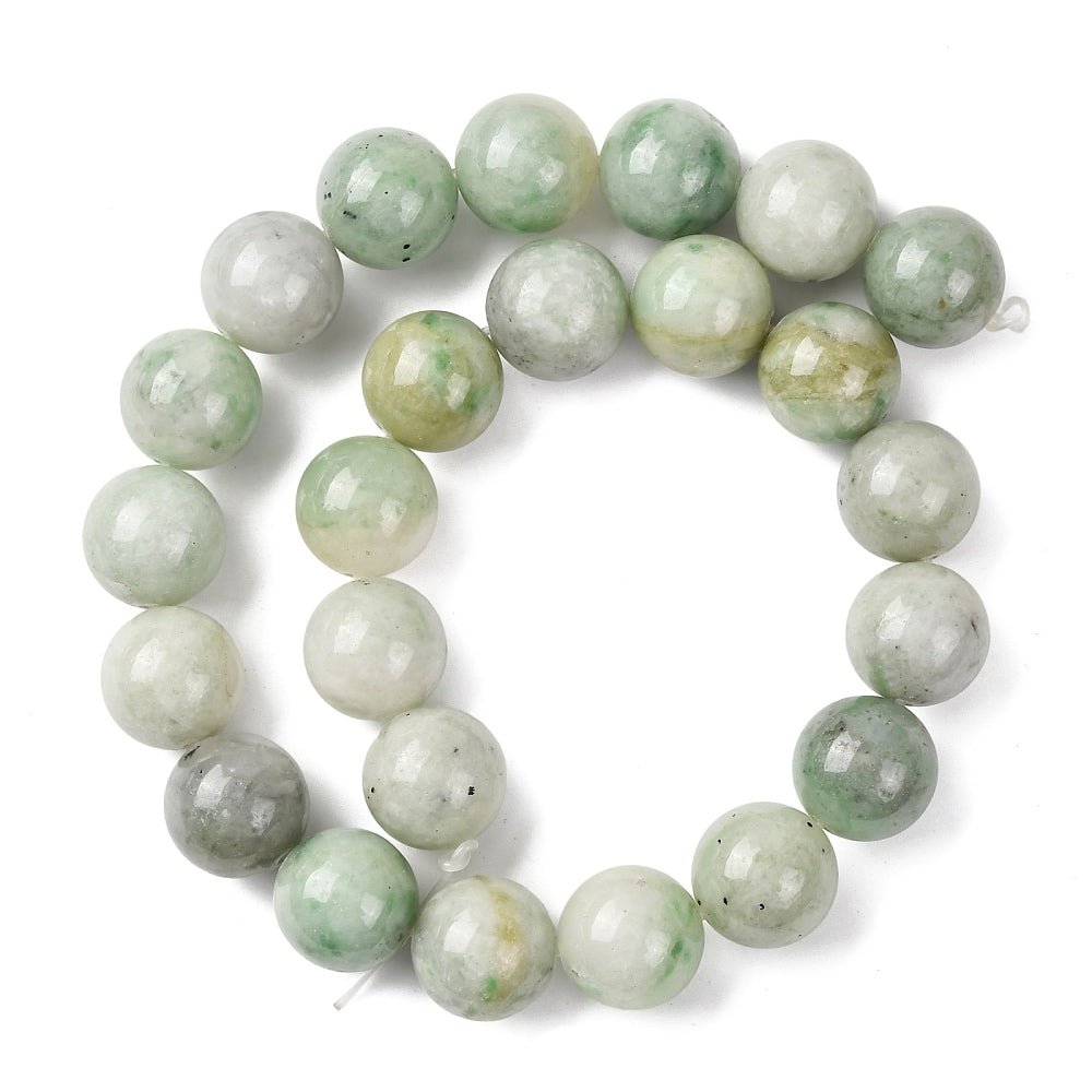 Kinesisk Jade Rund – (16mm) - Uniq Perler - 117586