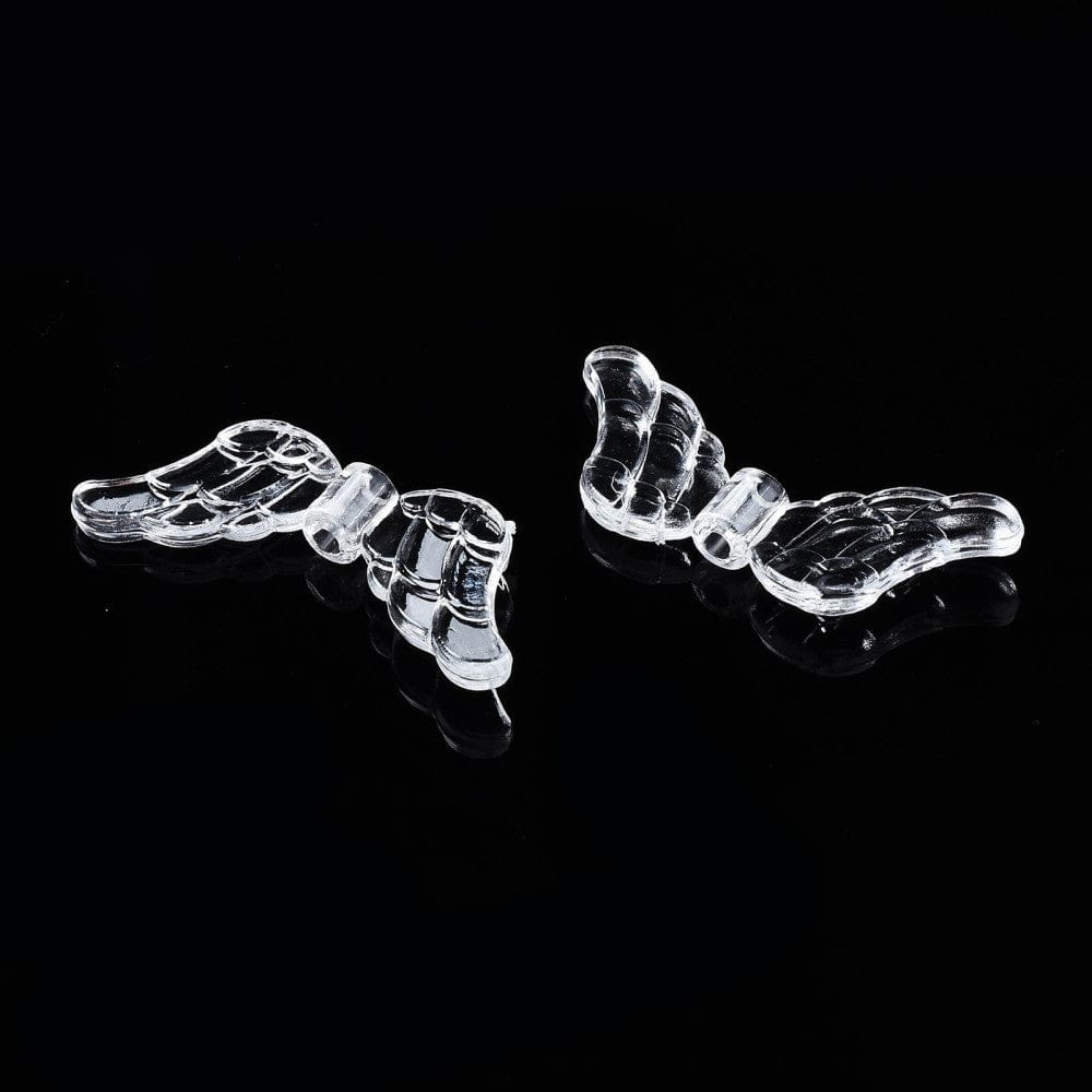 Klare Akryl Vinger – Med Mønster (29x12,5mm), 20 stk. - Uniq Perler - 936191