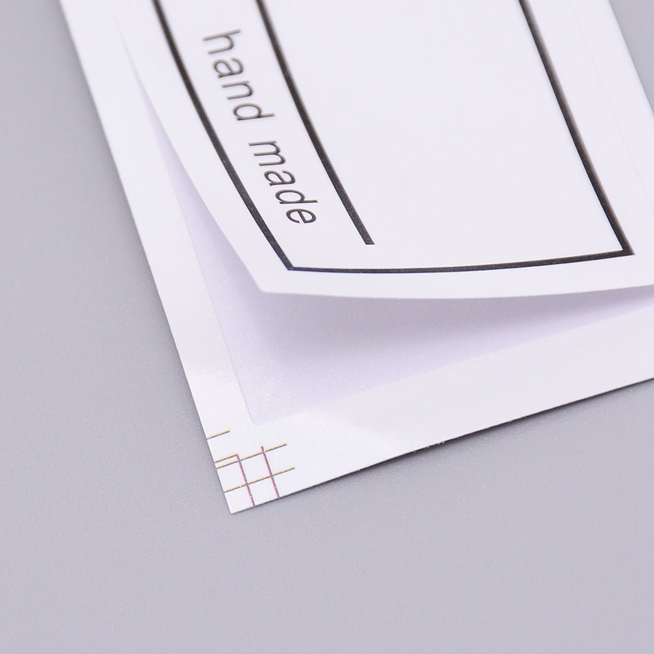 Klistermærke Etiketter – Perfekt til boblekuverter m.m.(3,5x4,5cm) 50 stk. - Uniq Perler - 123506