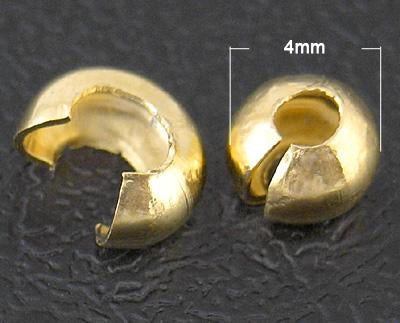 Knotenverstecker – 18K Vergoldet Messing (4mm)