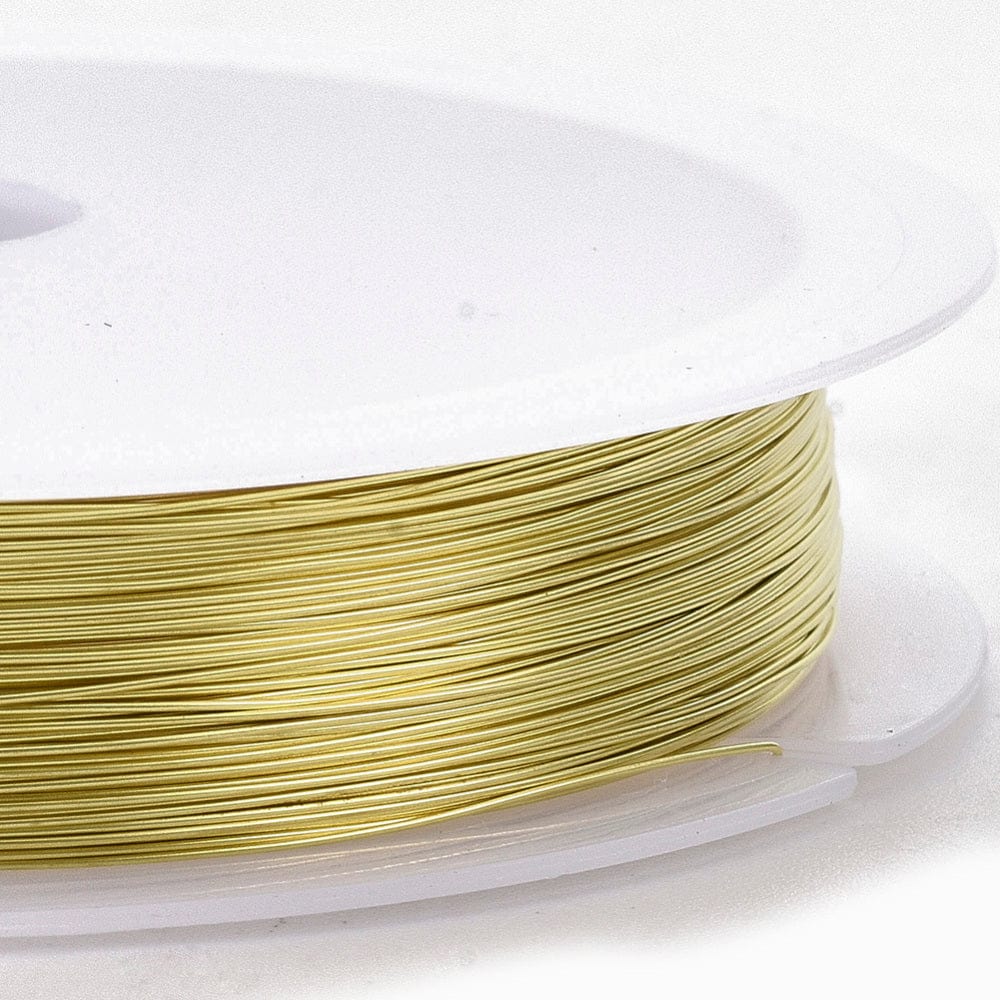 Kobber Wire – Forgyldt (0,5mm, 8 Meter) - Uniq Perler - 113404