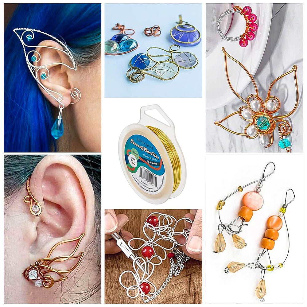 Kobbertråd – Forgylt (0,8mm, 1m) - Uniq Perler -