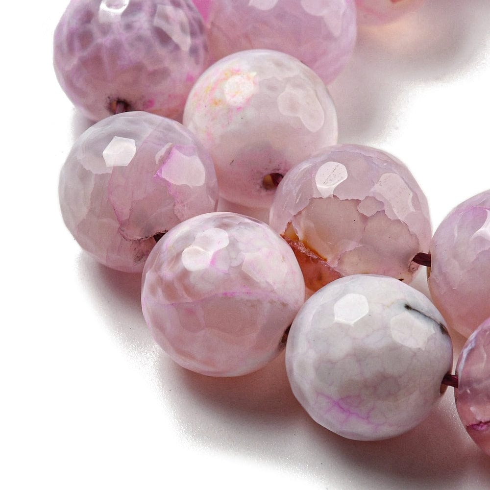 Krakeleret Agat – Facetteret (12mm) - Uniq Perler - 112884