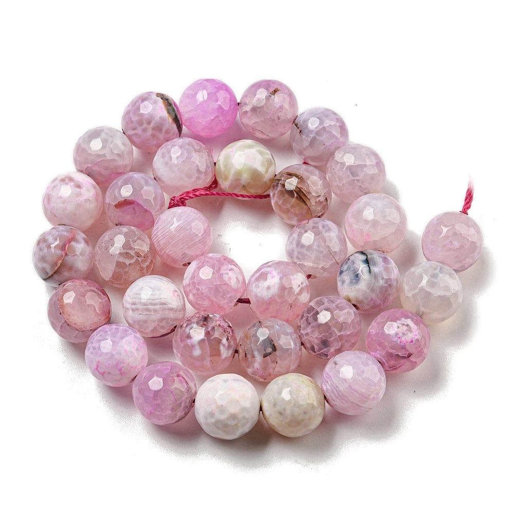 Krakeleret Agat – Facetteret (12mm) - Uniq Perler - 112884