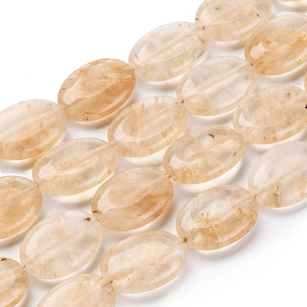 Kvarts Perler, Ovale, 18x13x6mm - Uniq Perler - 113909