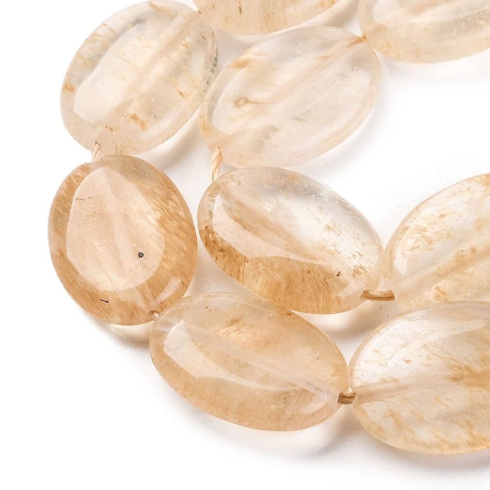 Kvarts Perler, Ovale, 18x13x6mm - Uniq Perler - 113909