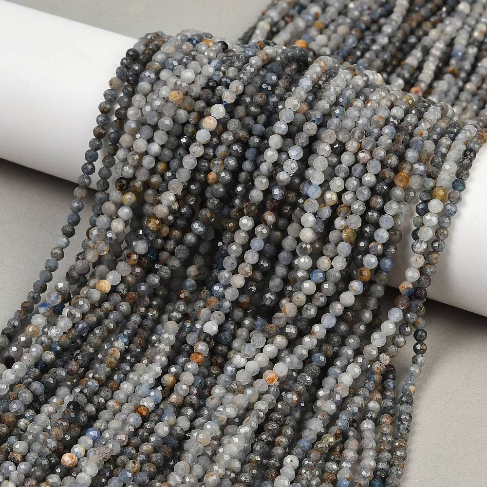 Kyanit-Perlen – Facettierte, Runde (3,5 mm) - Uniq Perler - 116970