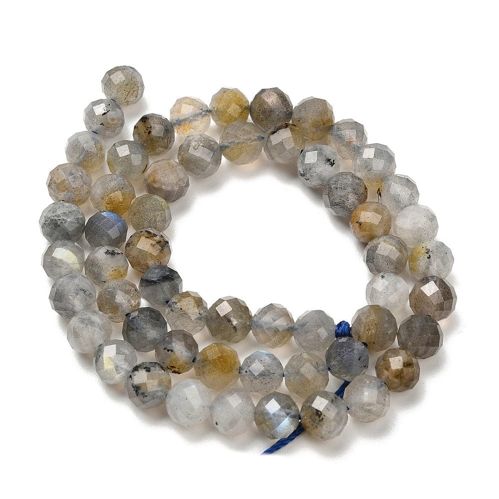 Labradorit Perler – Facetteret Rund (6 - 6,5mm) - Uniq Perler - 115767