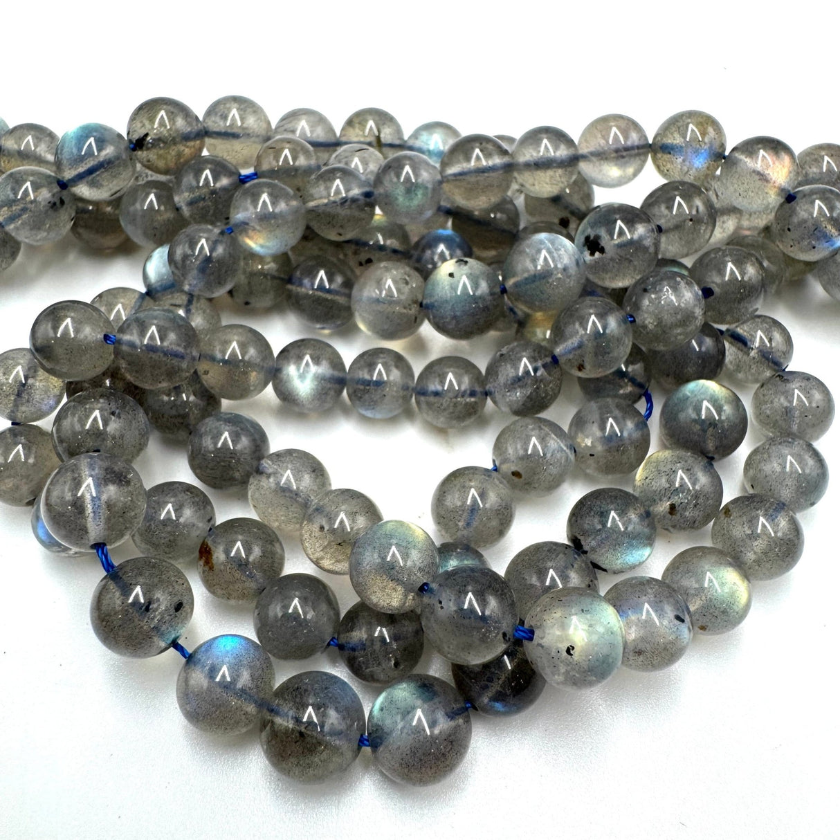 Labradorit – Rare Kvalitet, Rund (8mm) - Uniq Perler - 675644