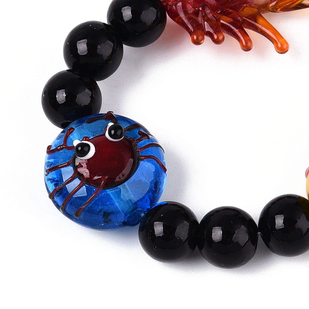 Lampwork Glasperler – Mix Streng Med Dyreformer (5 Stk) - Uniq Perler - 769328