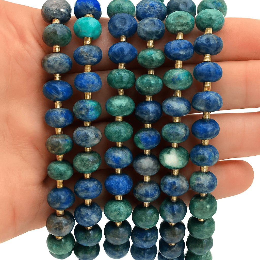 Lapis Lazuli – Facetterede, Rondel (10x6,5mm) - Uniq Perler - 554928