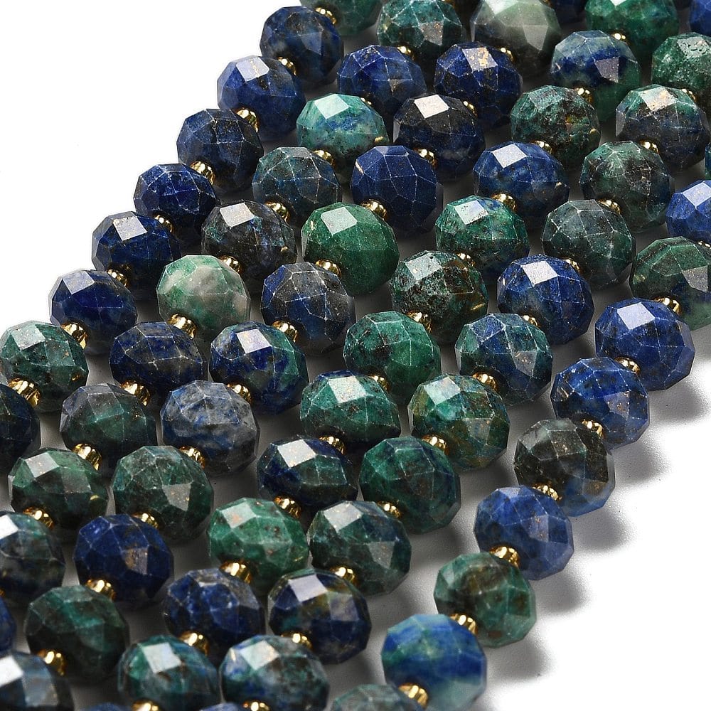 Lapis Lazuli – Facetterede, Rondel (10x6,5mm) - Uniq Perler - 554928