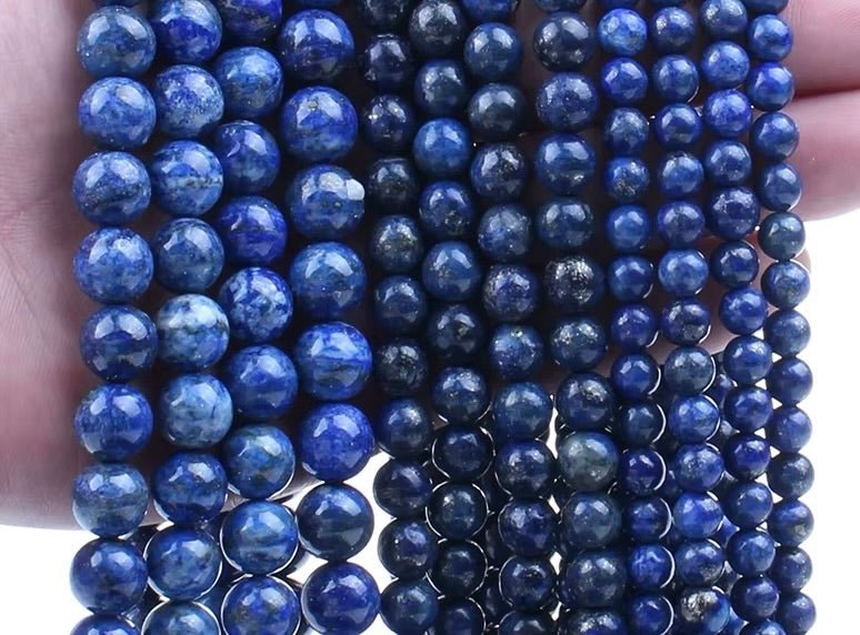 Lapis Lazuli Perler – Rund (10mm) - Uniq Perler - 118025