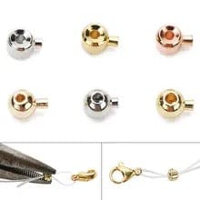 Låse Perler - Langtidsholdbar Forgyldning (10 stk.) - Uniq Perler - 418848