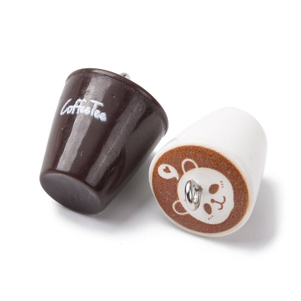 Latte Vedhæng – Resin Mix (20mm, 6 stk) - Uniq Perler - 117768