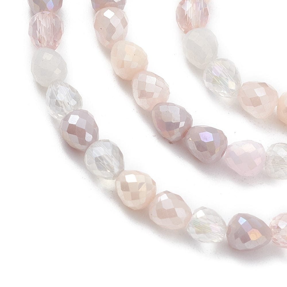 Let Dråbeformet Glasperler, (4,6x4mm) - Uniq Perler - 290464