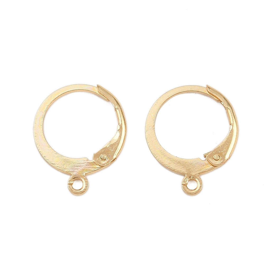 Leverback Creol – 18K Forgylt Stål (14,5x12mm) 5 par - Uniq Perler - 117032