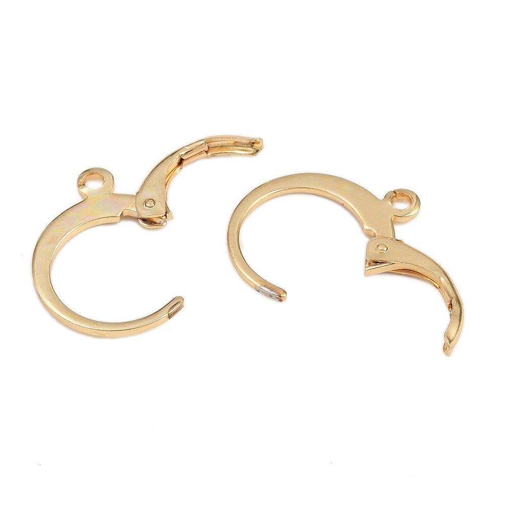 Leverback Creol – 18K Forgylt Stål (14,5x12mm) 5 par - Uniq Perler - 117032