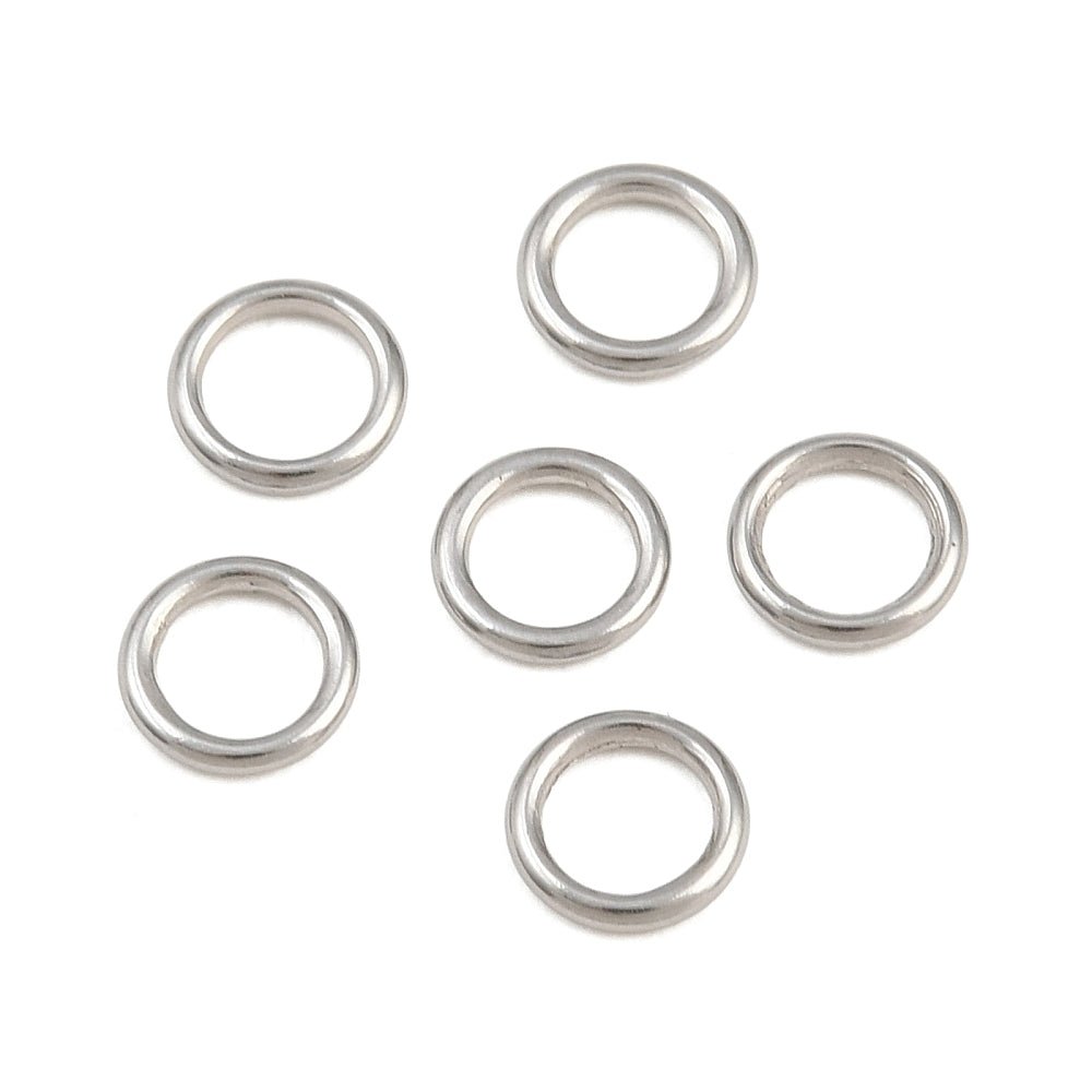 Lukkede Øskner – Stål (5x0,8mm) 10 stk - Uniq Perler - 126270