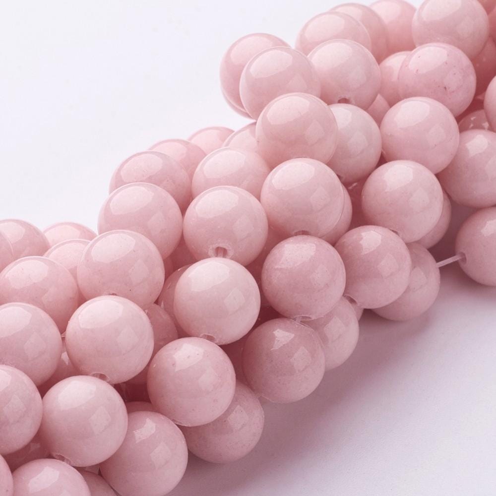 Mashan Jade - Pink, Runde (10mm) - Uniq Perler - 113224