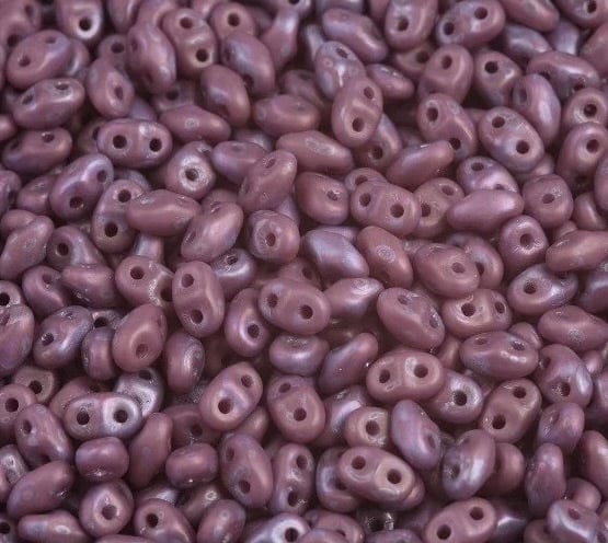 Matubo Mini Duo, Nebula Violet Mat, 2x4mm, 8gr - Uniq Perler - 790524598151