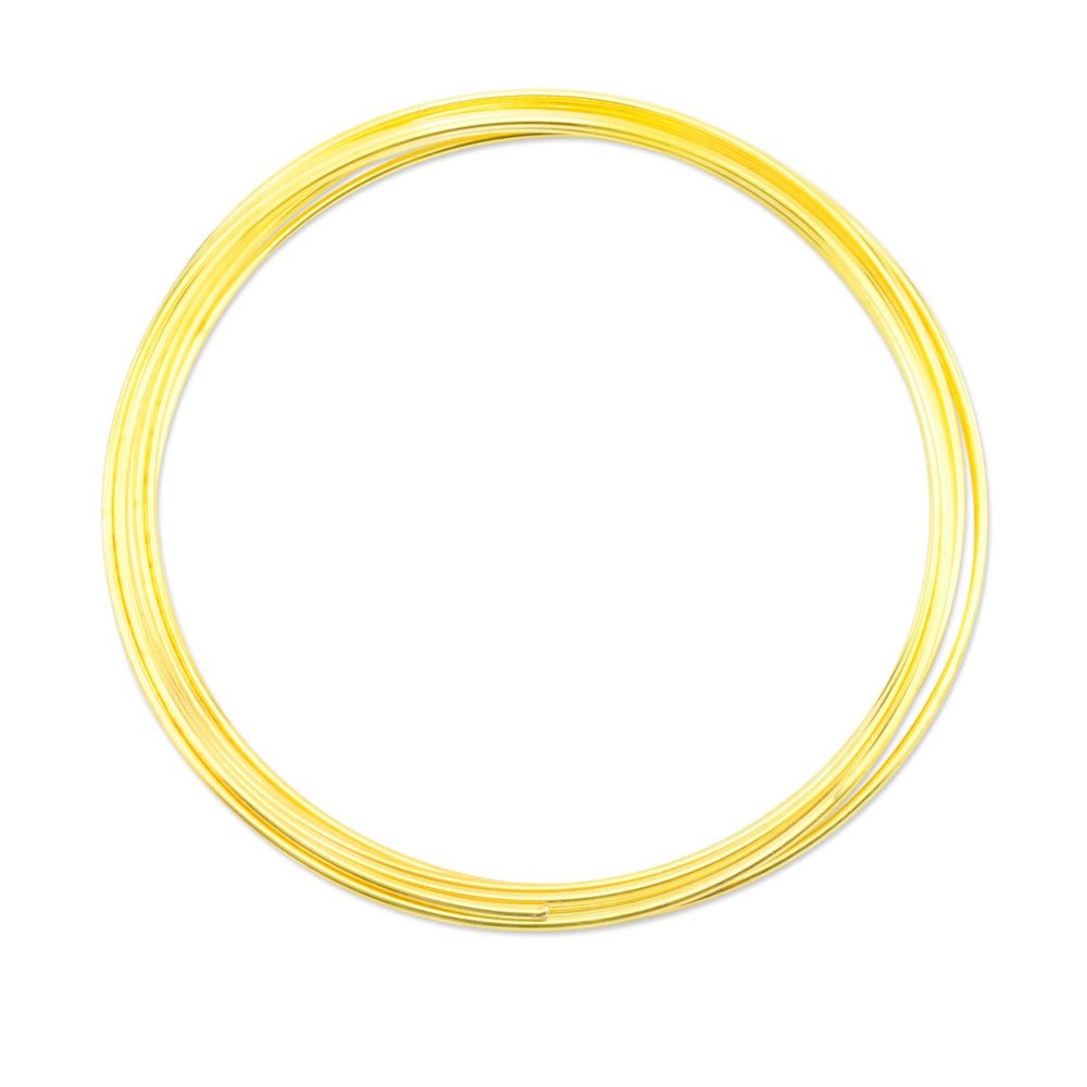 Memory Wire Armbånd – Guld 1,0 mm (Ca. 9 Omgange) - Uniq Perler - 123309