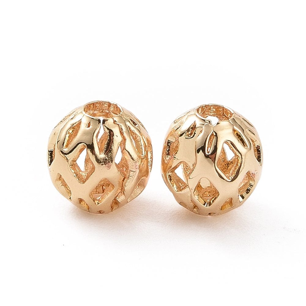 Messing Perler Med Mønster, 4mm, 10 Stk. - Uniq Perler - 0000014735