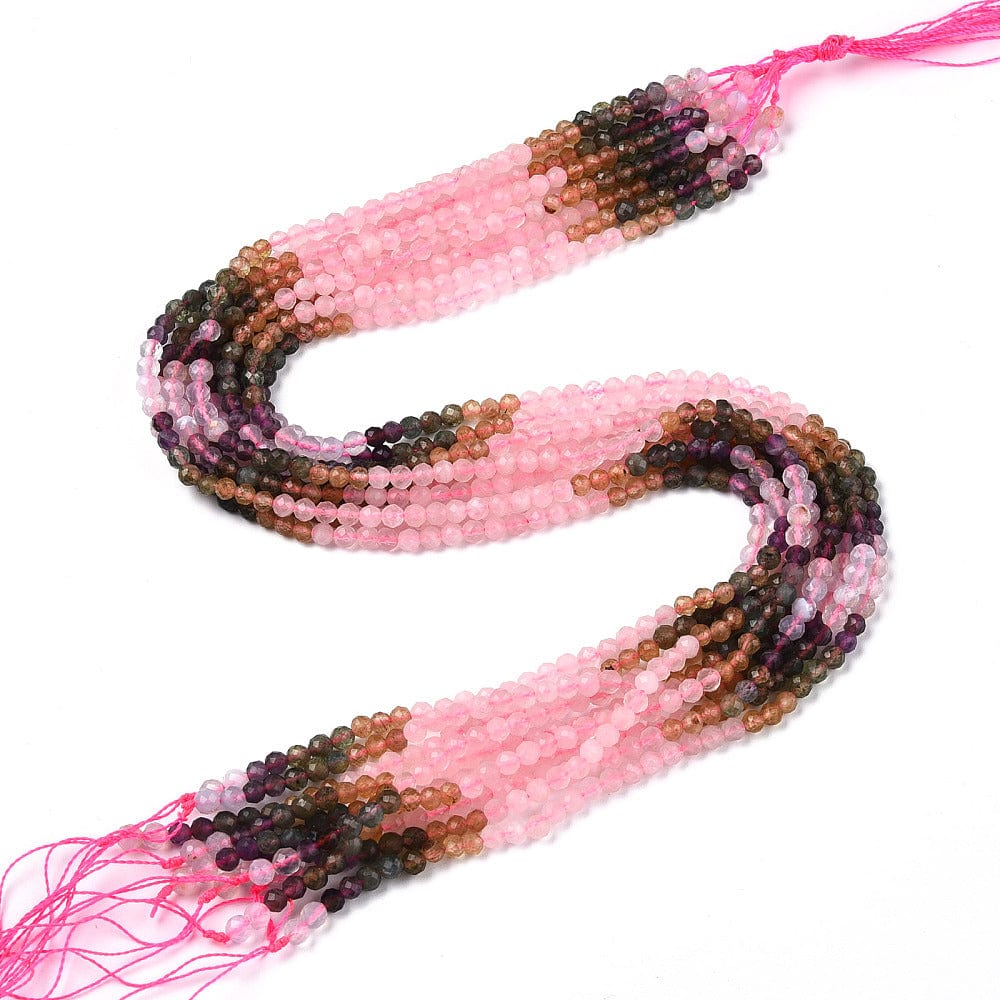 Mix Perlen, facettiert, 4mm - Uniq Perler - 112020