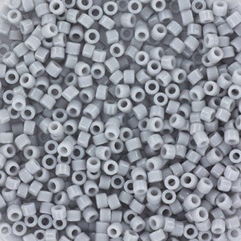 Miyuki Delica Perler, DB 1139, Opaque Ghost Gray, 11/0 - Uniq Perler - 12357853