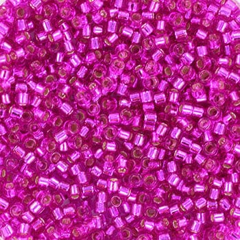 Miyuki Delica Perler, DB 1340, Silverlined Dyed Fuchsia, 11/0 - Uniq Perler - DB - 1340 - 4