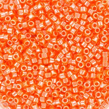 Miyuki Delica Perler, DB 1563, Opaque Luster Mandarin, 11/0 - Uniq Perler - 113334