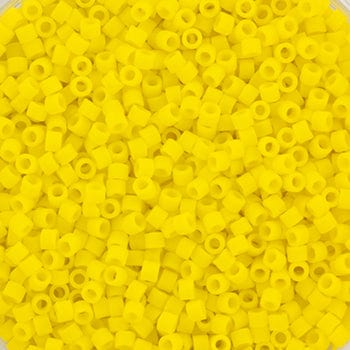 Miyuki Delica Perler, DB 1582, Opaque Matte Canary, 11/0 - Uniq Perler - 78956