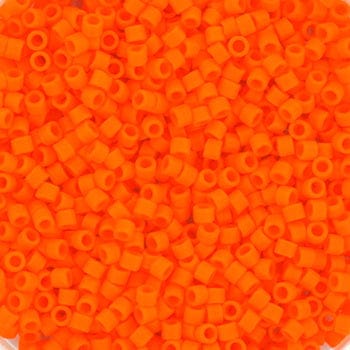 Miyuki Delica Perler, DB 1583, Opaque Matte Mandarin, 11/0 - Uniq Perler - 0001489091