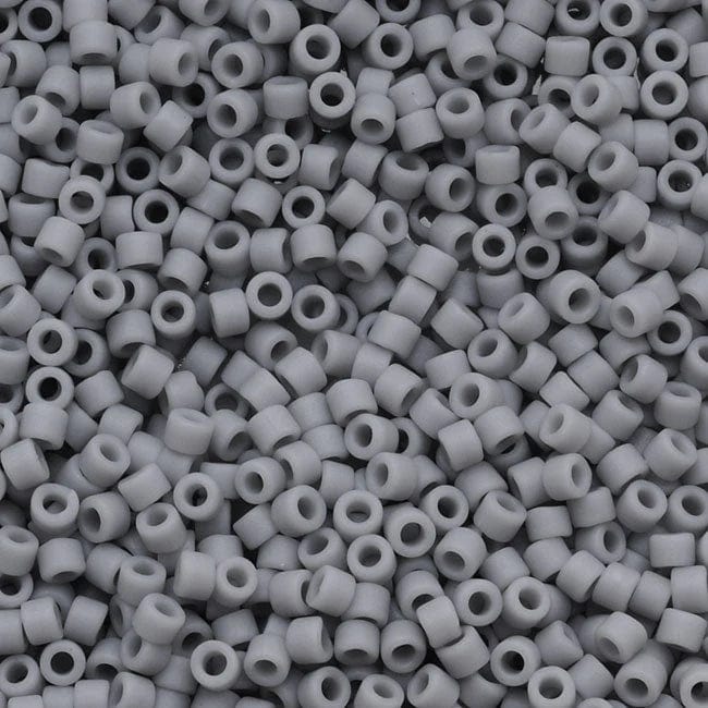 Miyuki Delica Perler, DB 1589, Opaque Matte Ghost Gray 11/0 - Uniq Perler - 2223674