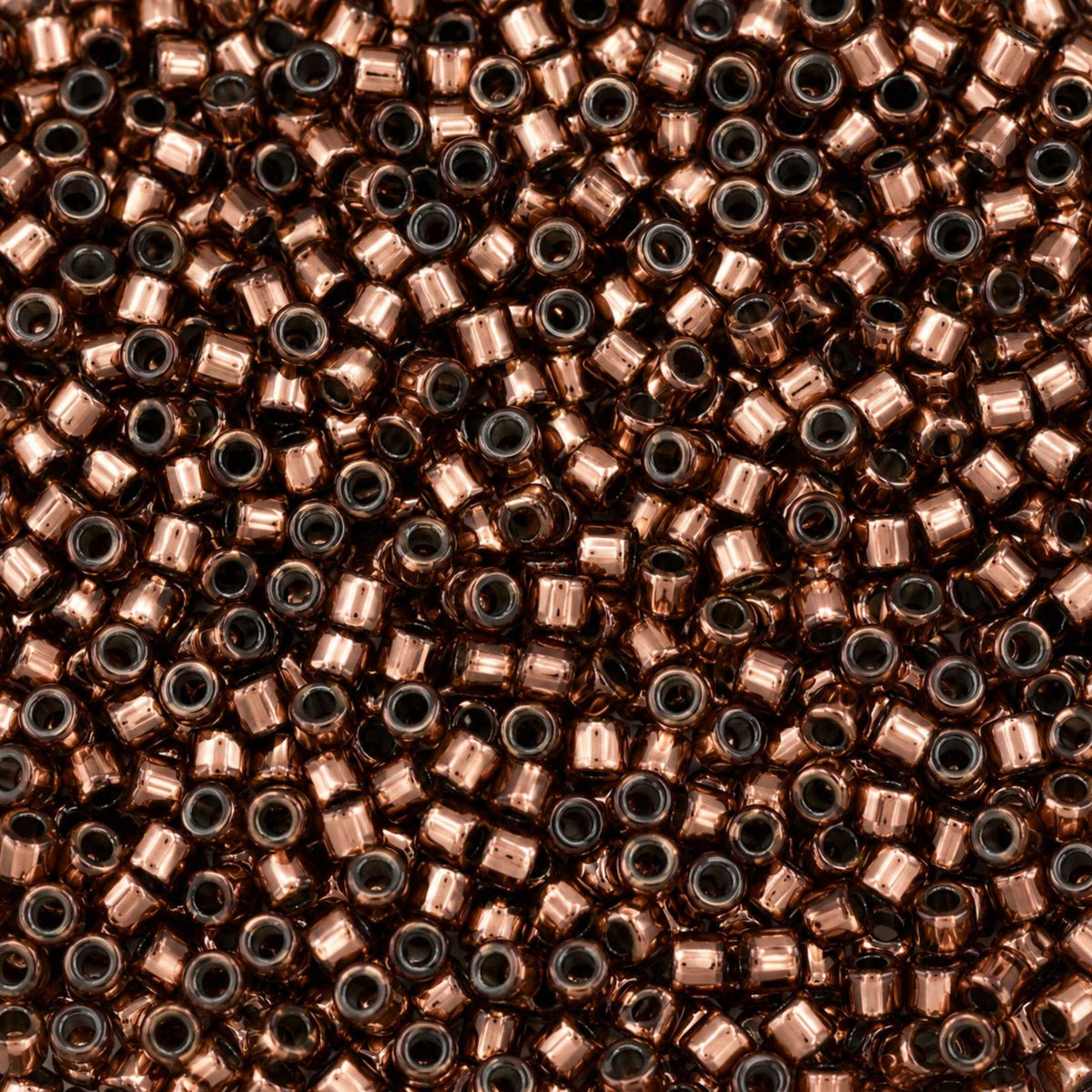 Miyuki Delica Perler – DB 184, Silverlined Dark Bronze (11/0) - Uniq Perler - DB-184-100