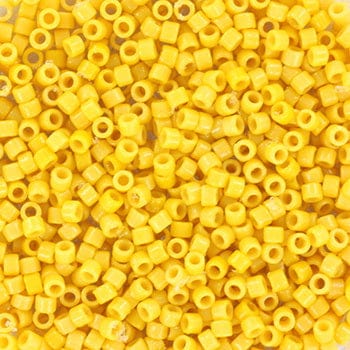 Miyuki Delica Perler, DB 2102, Duracoat Opaque Dyed Banana, 11/0 - Uniq Perler - 112026