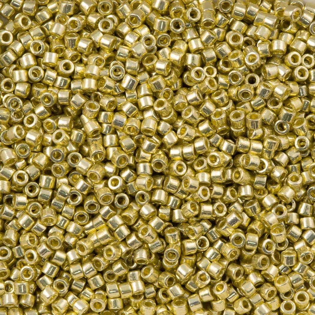 Miyuki Delica Perler, DB 2502, Duracoat, Galvanized Yellow, 11/0 - Uniq Perler - 551199